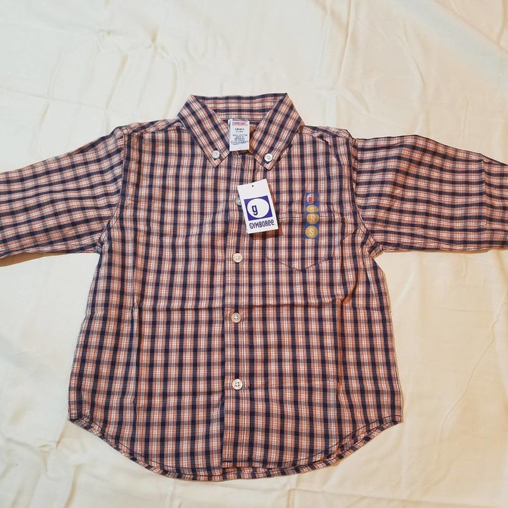 Vintage Gymboree boys Nautical adventures button up shirt S